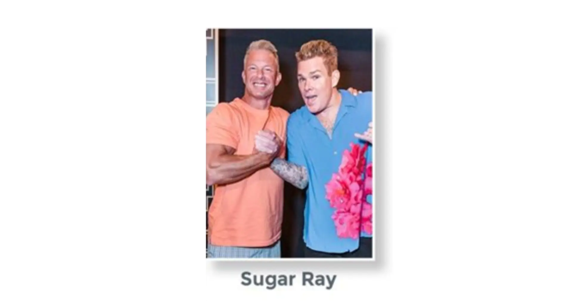 Shaun Hadsall with Sugar Ray