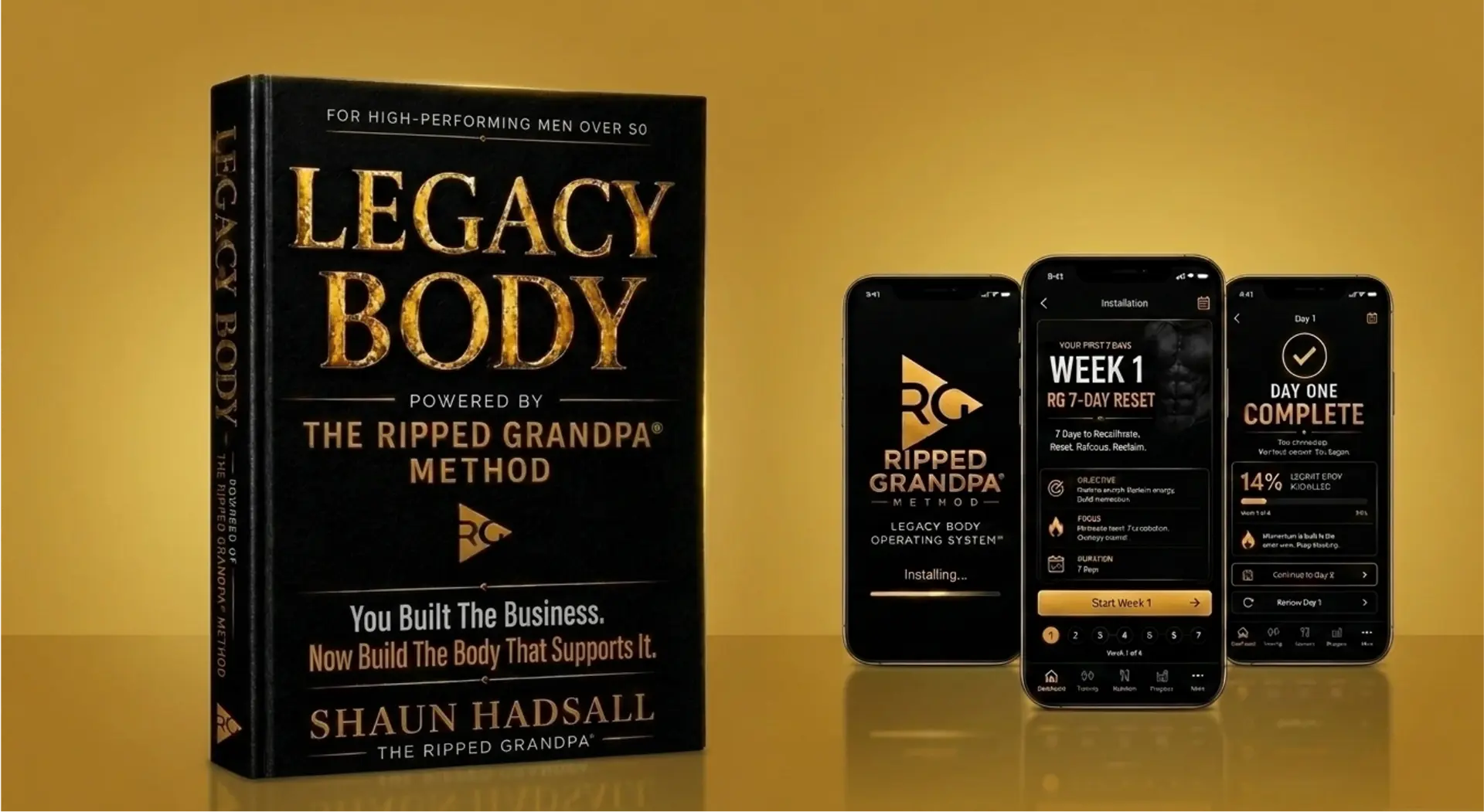 The Legacy Body book and the Ripped Grandpa Method app